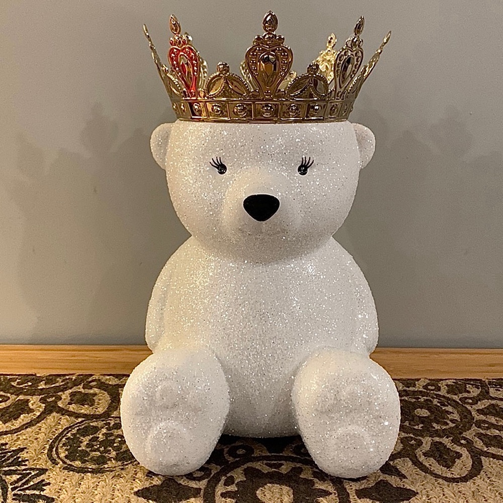 Bath & Body Works Royal Bear 3 Wick Candle Holder Pedestal NWT